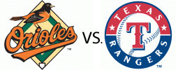 Orioles vs Rangers